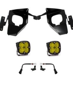 Baja Designs 16-18 Silverado Squadron Sport Fog Pocket Kit W/C - Amber