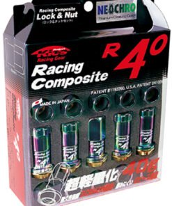 Project Kics 12x1.25 R40 Lug Nuts - Neo Chrome (16+4 Locks)