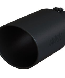 MBRP Universal Tip 8in OD Rolled End 5in Inlet 18in Length T304 - Black