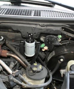 J&L 99-04 Ford Lightning Driver Side Oil Separator 3.0 - Clear Anodized