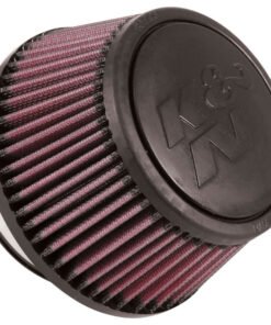 K&N Universal Round Clamp-On Air Filter 3in Flange ID x 6in Base OD x 4.625in Top OD x 3in Height