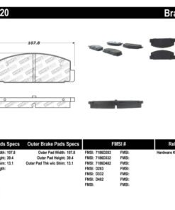 StopTech Performance 89-95 Mazda RX7 / 03-05 Mazda 6 Rear Brake Pads