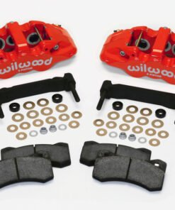Wilwood AERO6 Front Caliper & Bracket Kit - Red 97-13 C5/C6 Corvette w/ OEM HD/Z51 Rotors