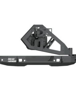 Road Armor 18-20 Jeep Wrangler JL Stealth Rear Bumper Full Width w/Tire Carrier Assembly - Tex Blk