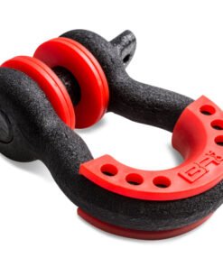 Body Armor 4x4 3/4in Black D-Ring with Red Isolators Single