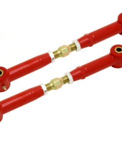 BMR 10-15 5th Gen Camaro Rear Adj. Toe Rods (Polyurethane) - Red