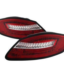 Spyder Porsche 987 Cayman 06-08 / Boxster 05-08 LED Tail Lights - Red Clear ALT-YD-P98705-LED-RC