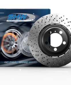 SHW 08-14 Mercedes-Benz CL63 AMG Rear Dimpled Lightweight Brake Rotor