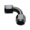 Vibrant -4AN Female 90 Degree Union Adapter (AN to AN) - Anodized Black Only