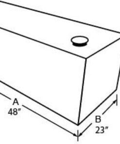 Tradesman Steel Rectangular Liquid Storage Tank (Full Size) - White