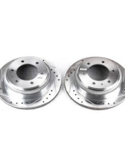 Power Stop 96-99 Acura SLX Rear Evolution Drilled & Slotted Rotors - Pair