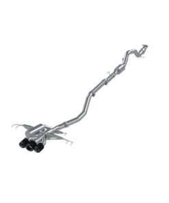 MBRP 17-22 Honda Civic Type R 2.0L T304 SS 3in Cat-Back w/Triple Center Outlet- Carbon Fiber Tips