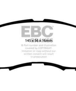 EBC 11-14 Chrysler 200 2.4 Yellowstuff Front Brake Pads