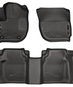 Husky Liners 15 Honda Fit Weatherbeater Black Front and Second Seat Floor Liners