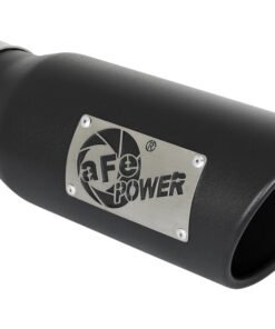 aFe MACH Force-Xp 409 Stainless Steel Exhaust Tip 3.5 In x 4.5in Out x 12in L Clamp-On