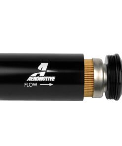 Aeromotive In-Line Filter - (AN -8 Male) 10 Micron Fabric Element Bright Dip Black Finish