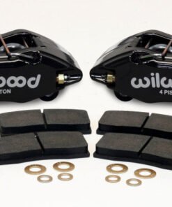Wilwood DPHA Front Caliper & Pad Kit Black Honda / Acura w/ 262mm OE Rotor