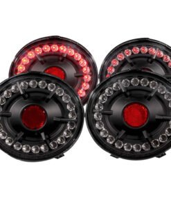 ANZO 2005-2010 Chevrolet Corvette LED Taillights Black 4pc