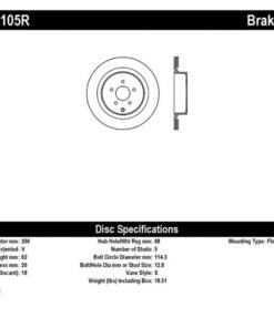 StopTech 09 Infiniti FX50 SportStop Slotted & Drilled Rear Right Rotor