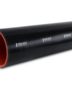 Vibrant Straight Hose Coupler 4.25in ID x 12in Long - Black