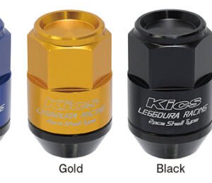 Project Kics Leggdura Racing Shell Type Lug Nut 35mm Closed-End Look 16 Pcs + 4 Locks 12X1.5 Red