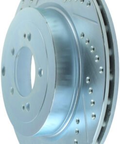 StopTech Select Sport 08-11 Mitsubishi Evo X Slotted and Drilled Right Rear Rotor