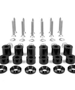 BuiltRight Industries 42 Piece Tech Plate Mounting Hardware Kit - Black