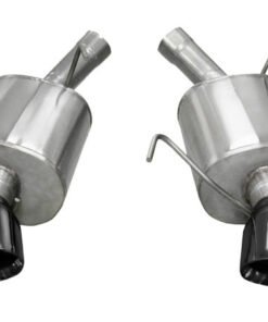 Corsa 05-10 Ford Mustang Shelby GT500 5.4L V8 Black Sport Axle-Back Exhaust