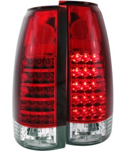 ANZO 1999-2000 Cadillac Escalade LED Taillights Red/Clear