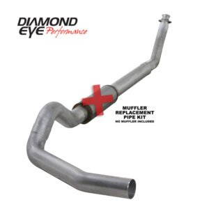 Diamond Eye KIT 5in TB SGL MFLR RPLCMENT PIPE AL: 94-02 DODGE CUMMINS 5.9L W/ RP #510220