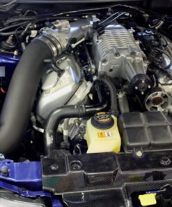 JLT 03-04 Ford Mustang SVT Cobra Black Textured Cold Air Intake Kit w/Red Filter
