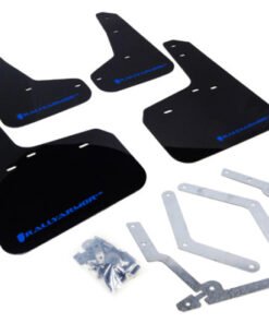 Rally Armor 13+ Ford Focus ST Black Mud Flap w/ Blue Logo