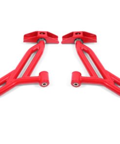 BMR Suspension 05-14 Ford Mustang Lower A-Arms - Red - Non-Adjustable