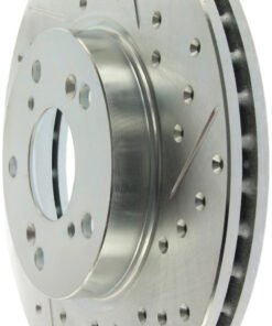 StopTech Select Sport 06-08 Honda Civic GX / 98-02 Accord V6 Slotted and Drilled Left Front Rotor
