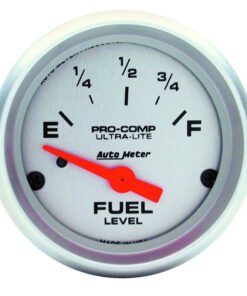 Autometer Ultra-Lite 52mm 73 OHMS Empty/10 OHMS Full Short Sweep Electronic Fuel Level Gauge
