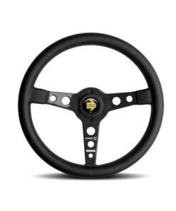 Momo Prototipo 6C Steering Wheel 350 mm - Black Leather/Gry St/Cbn Fbr Spoke