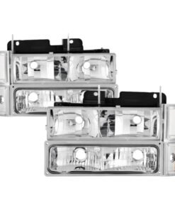 xTune GMC C/K Series 94-98 Headlights w/ Corner and Parking Lights - Chrome HD-JH-GCK94-C-SET