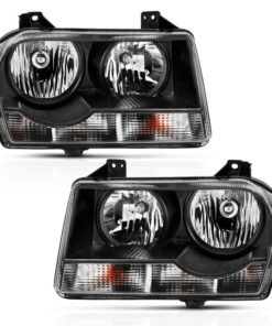 ANZO 2005-2010 Chrysler 300 Crystal Headlight Black