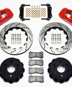 Wilwood AERO4 RearTruck Kit 14.25in Drill Red 1999-2010 GM 1500-SUV 1 Piston OE Caliper