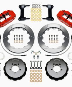 Wilwood Narrow Superlite 6R Front Hat Kit 12.88in Red 2012-Up Toyota / Scion FRS w/ Lines