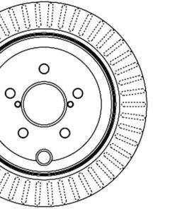 Stoptech 10 Subaru Legacy Rear CRYO-STop Rotor