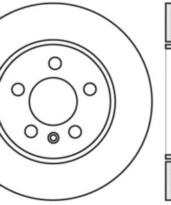 StopTech Sport Slotted 11-16 BMW 535i Front Left Rotor