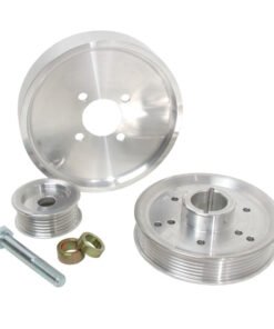 BBK 02-04 Mustang 4.6 GT Underdrive Pulley Kit - Lightweight CNC Billet Aluminum (3pc)