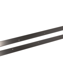 Kentrol 76-86 Jeep CJ7 Rocker Guards Black Powdercoat Stainless