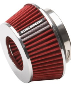 Edelbrock Air Filter Pro-Flo Series Conical 3 7In Tall Red/Chrome