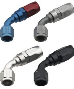 Fragola -10AN x 60 Degree Power Flow Hose End - Black