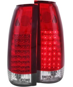 ANZO 1999-2000 Cadillac Escalade LED Taillights Red Clear G2