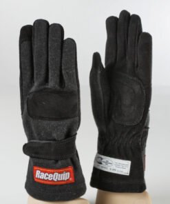 RaceQuip Black 2-Layer SFI-5 Glove - Large