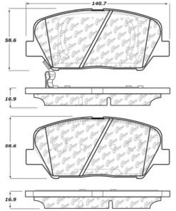 StopTech 11-15 Kia Optima Street Street Touring Front Brake Pads