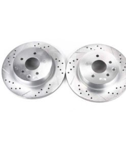 Power Stop 08-12 Infiniti EX35 Rear Evolution Drilled & Slotted Rotors - Pair
